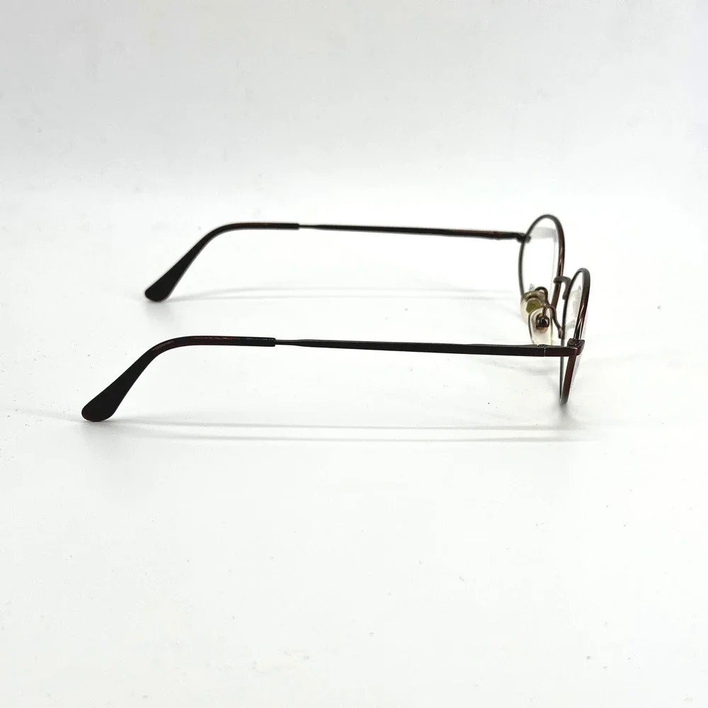 Vintage Armani Eyeglasses Unisex 51mm Brown 274-T Oval Titanium‎ Italy NEW Y2K
